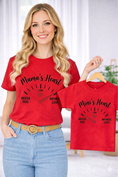 VODEXA Majka Unisex Dječja Kombinacija Oversize T-Shirt Majica za Dvoje MATER...