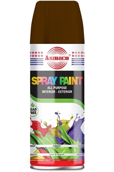 Asmaco Spray Paint - Brown - 400 Ml - Set of 01