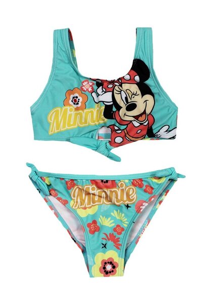 Minnie Mouse 2-Piece Swimsuit, Happy Minnie Mouse, Turquoise