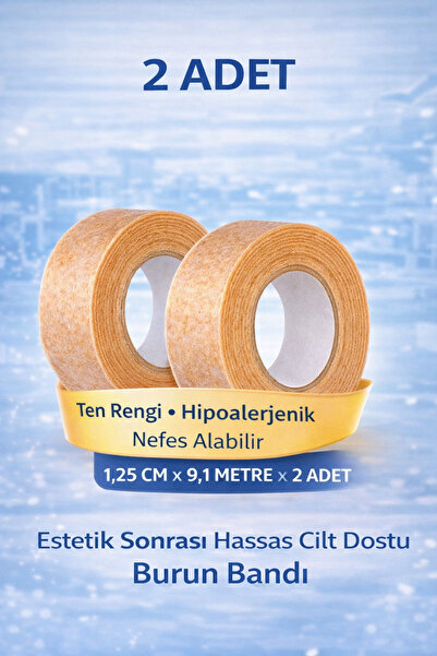 NutraBella Micropore Rinoplasti Sonrası Burun Bandı – Hipoalerjenik Nefes Ala...