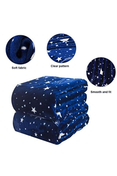 OEM Galaxy Blanket, soft and fluffy, double bed 200 cm x 230 cm