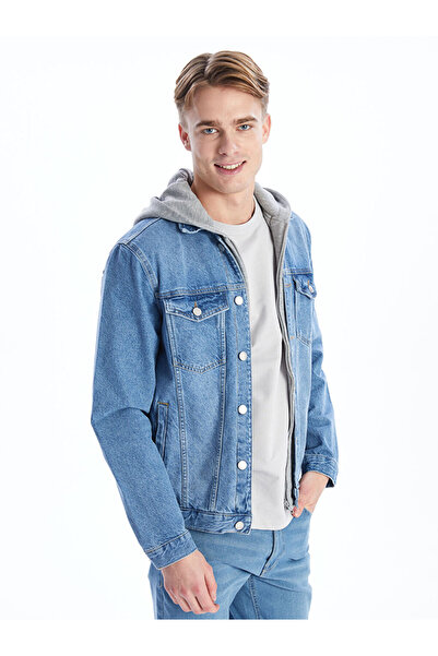 LC Waikiki سترة جينز للرجال من إنديجو ستاندرد كول