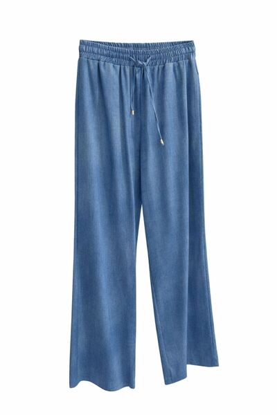 ON Pantaloni din tencel cu talie elastică
