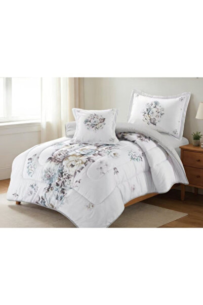 smart home Luxury 4-Piece Quilted Bedding Set 230x170cm Soft Duvet Fitted She...