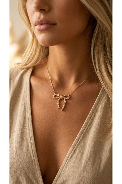 İNN JEWELLERY 316 L Steel Necklace, Anti-Tarnish, Anti-Allergic, with Ribbon ...