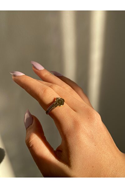Selay Accessory Gold Vintage Para Desenli Yüzük Minimal Şık Antik Görünümlü K...