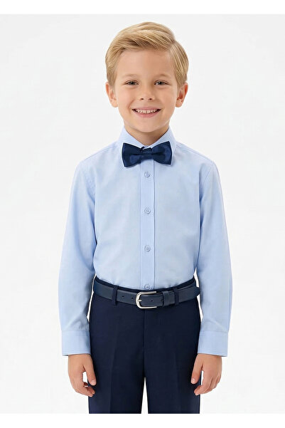 Doctor junior Boy's Blue Shirt and Navy Blue Bow Tie Set - 23 April Holiday S...