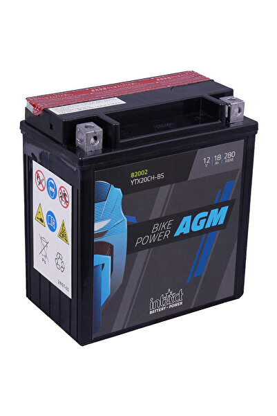 Landport (LP) MOTO Battery YTX20CH-BS Intact 12v 18 Ah