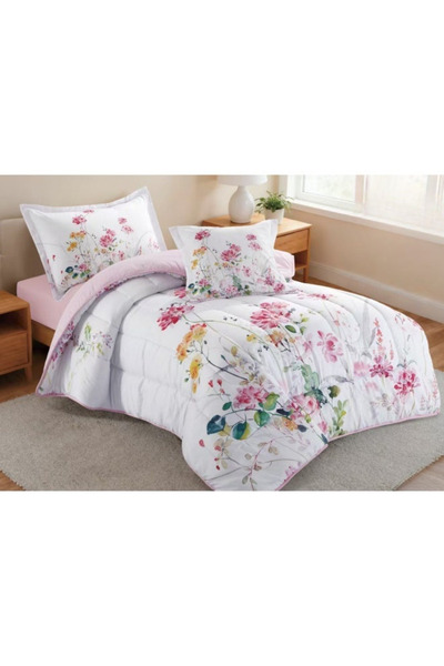 smart home Luxury 4-Piece Quilted Bedding Set 230x170cm Soft Duvet Fitted She...