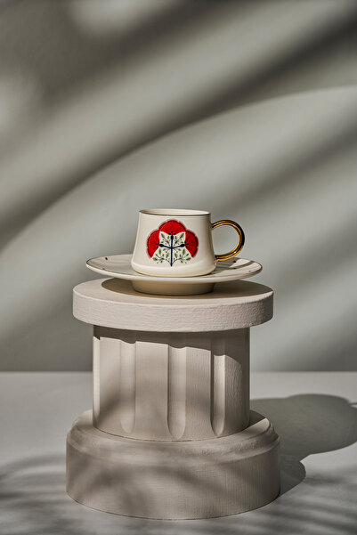 ARMESA Emsan Babil New Bone Coffee Cup for 2 People Orange