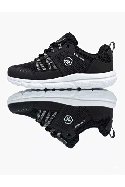 McDark Pantofi sport alb-negru UNISEX, care nu îngălbenește și au o tehnologi...