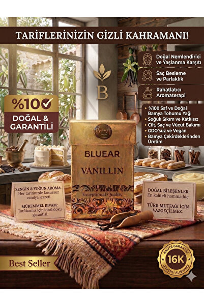genel tr BLUEAR Kristal Vanilin 100gr - %100 Doğal Aromalı & Gurme Lezzet - T...
