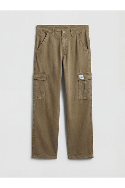 LC Waikiki Green Standard Fit Men's Cargo Pants