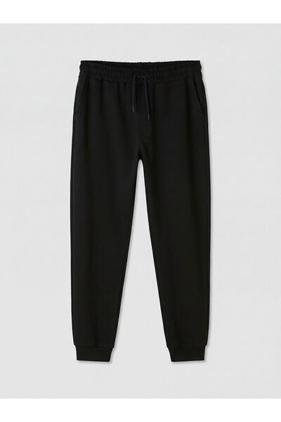 LC Waikiki Black Standard Fit Men's Jogger Pants