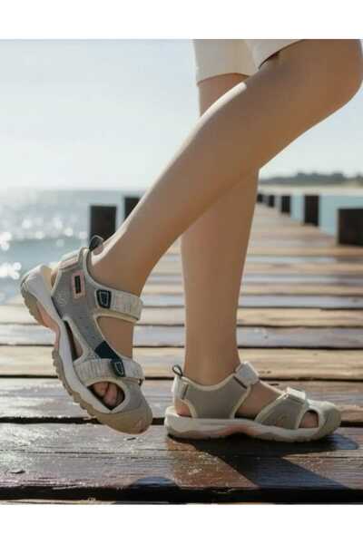 BAYRAMOĞLU KUNDURA Byk Humtto Bej 740093B-3 Closed Toe Cirtli Outdoor Trekkin...