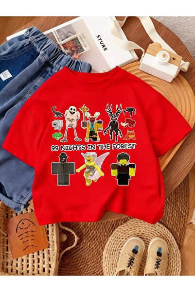 PixelWear 99 Nights in the Forest Kids Unisex Oversize T-Shirt