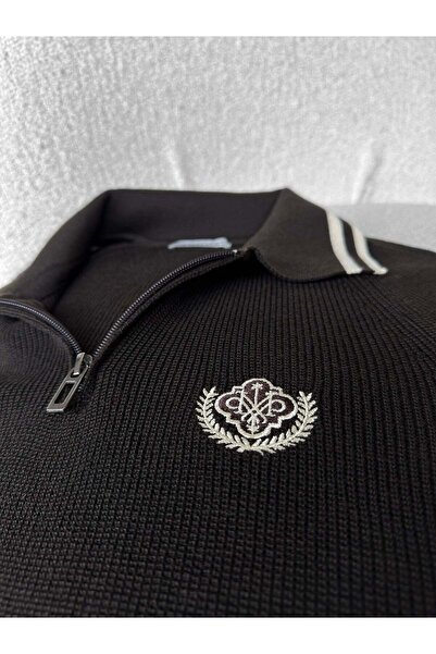 elkumoda Men's Polo Collar T-Shirt Half Zipper Smart-Casual Fit T-Shirt Cotto...