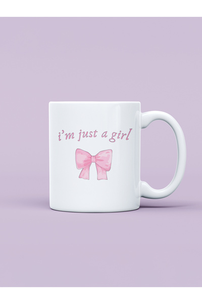 Hayali Şeyler كوب مطبوع عليه عبارة I'm Just A Girl
