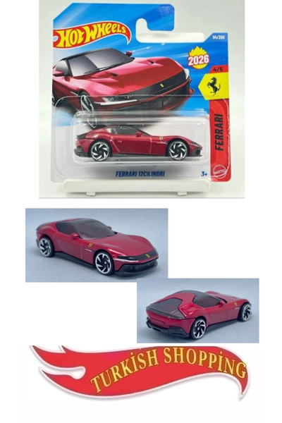 HOT WHEELS 2026 Case 1:64 Ölçek Ferrari 12Clindri