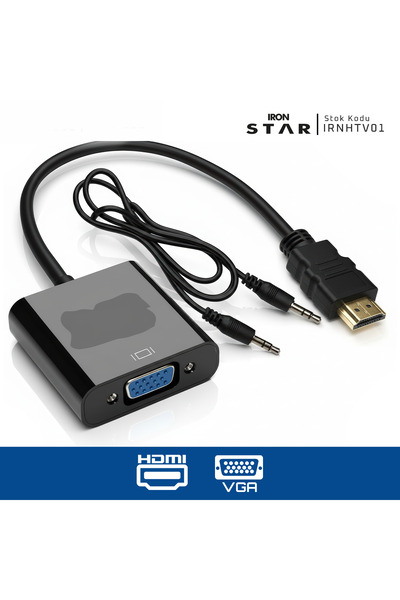 IRONSTAR HDMI to Vga (Audio Feature and Audio Cable Are Available - Be Aware ...