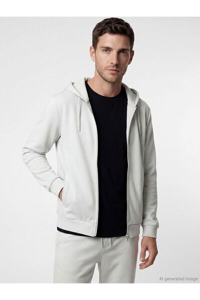LC Waikiki Nevavm Men's Zippered Sweatshirt with a Difference