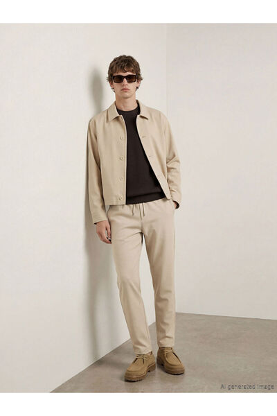 LC Waikiki Beige Standard Size Men's Trousers