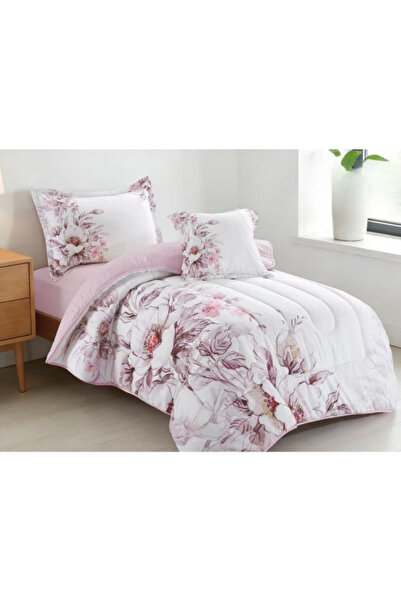 smart home Luxury 4-Piece Quilted Bedding Set 230x170cm Soft Duvet Fitted She...