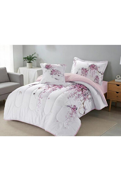 smart home Luxury 4-Piece Quilted Bedding Set 230x170cm Soft Duvet Fitted She...