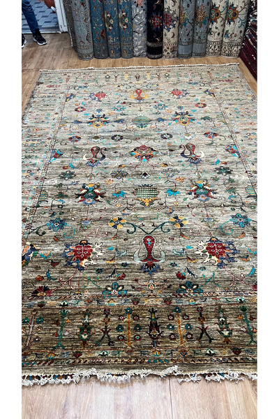 Turkmen Rug El Dokuma Afghan halısı