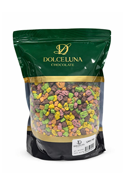 DOLCELUNA Karışık Çakıl Taşı Çikolata Waffle Pankek Pasta Süsü 1 kg
