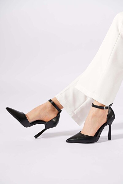 Moda Pie Esteber Karnıyarık Flat γυναικεία παπούτσια με τακούνι μαύρα