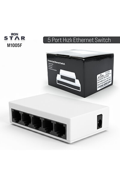 IRONSTAR 10/100 SWİTCH / 5'Lİ İNTERNET ÇOĞALTICI