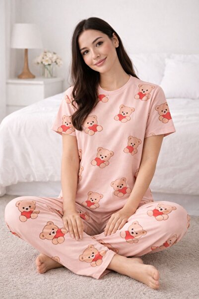 Silona Homewear Filly Bear Cotton Short Sleeve Pajama Set