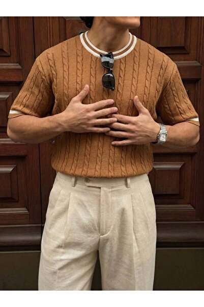 elkumoda Men's Oversize Crew Neck T-Shirt 100% Cotton Basic Wide Fit Drop Sho...