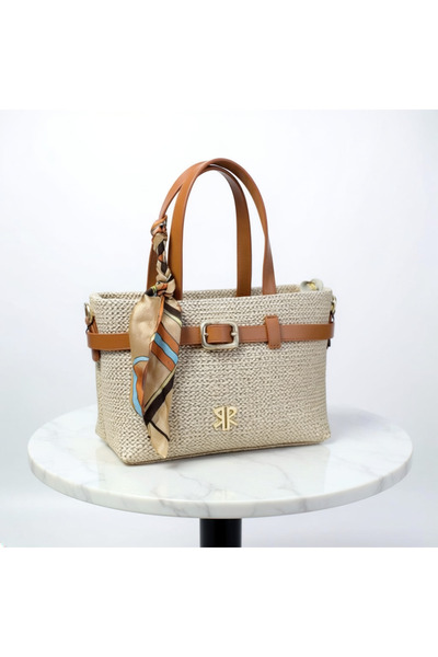 H&D COLLECTİON Polo Of Colors Geantă mică de damă cu detaliu curea și eșarfă