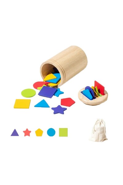 Montessori Εκπαιδευτικό Ξύλινο Παιχνίδι, 28 Τεμάχια, Αναστρέψιμος Ταξινομητής...