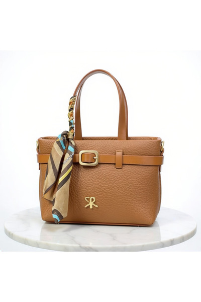 H&D COLLECTİON Polo Of Colors Geantă mică de damă cu detaliu curea și eșarfă