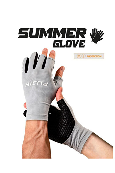 Fujin Pro Angler S24 Summer Gloves Grey