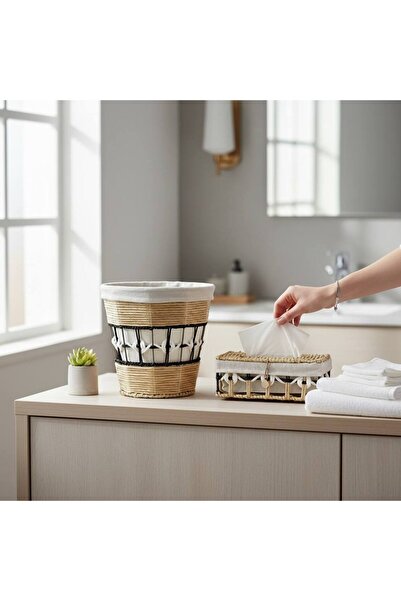 MAZPRO Trash Can with Tissue