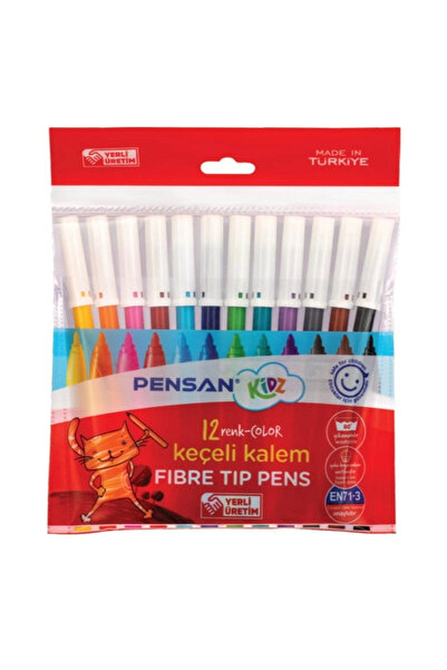 Pensan Kidz Keçeli Kalem Seti 12li
