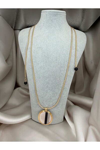 ZS Aksesuar Long Gold Chain Necklace – Modern and Stylish Women's Necklace wi...