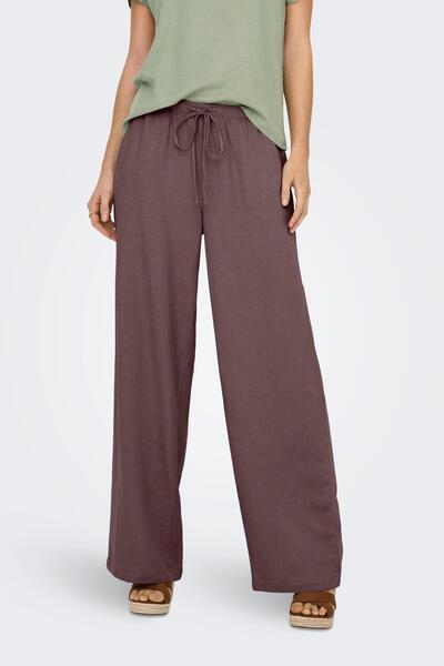 ONLY Γυναικείο λινό παντελόνι JDY με ψηλή μέση και άνετη εφαρμογή, καλοκαιριν...