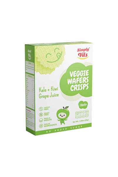 Simply Baby رقائق الخضار سيمبلي فيلز - عصير الكرنب والكيوي والعنب 25 جرام