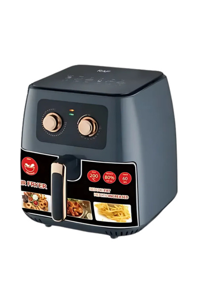 raf R-5294 Air Fryer with Detachable Basket, 8L, 1700W, Anthracite Gray