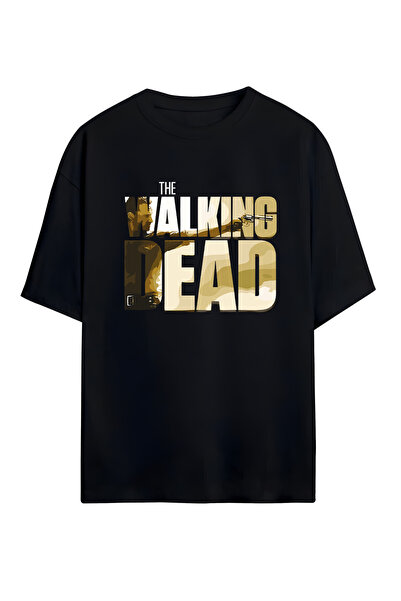 STİL-X Tricou oversize unisex cu imprimeu The Walking Dead, 100% bumbac