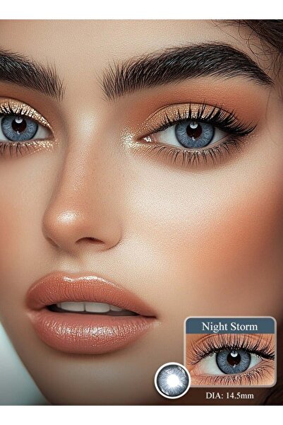 Fresh Lady FreshLady Night Storm Blue 14.2mm Yearly Colored Contact Lenses