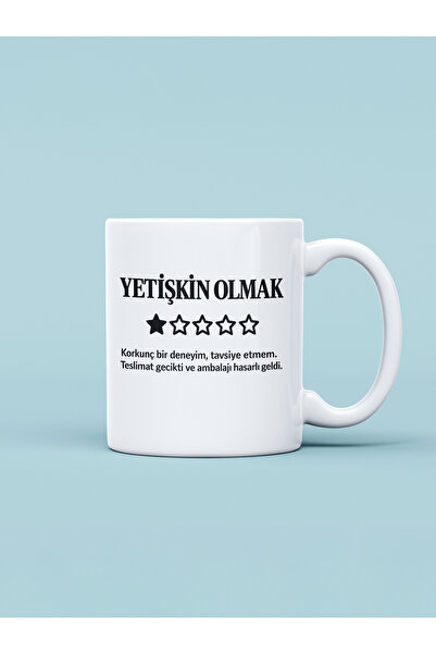 Hayali Şeyler Being an Adult Printed Mug