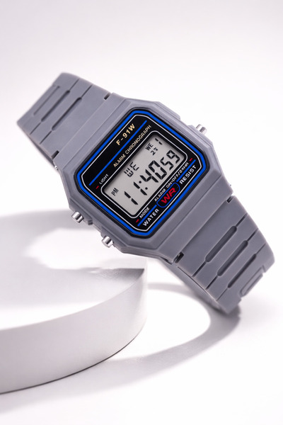 Toz Vintage Cavrel Gray Digital Sports Retro Unisex Vintage Retro Watch