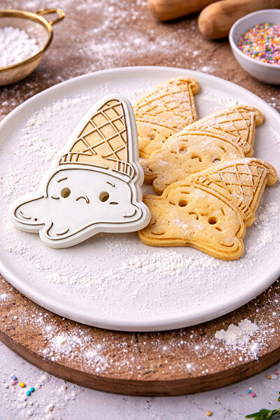 Muhcu Home 🍦   قالب لطيف لصنع بسكويت الآيس كريم والصلصال 🍦