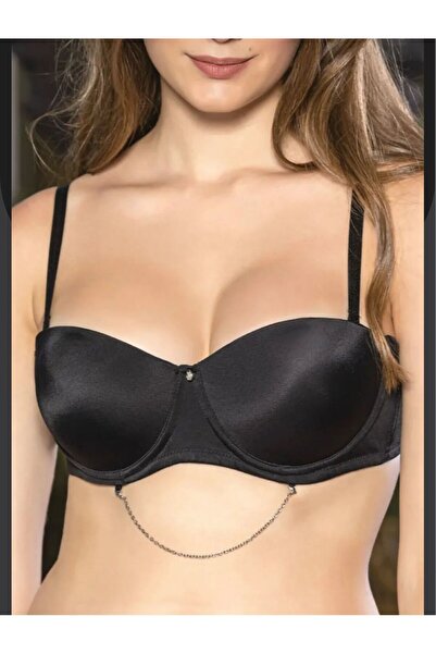SİSİ Chain Detailed Detachable Strap Push-Up Bra